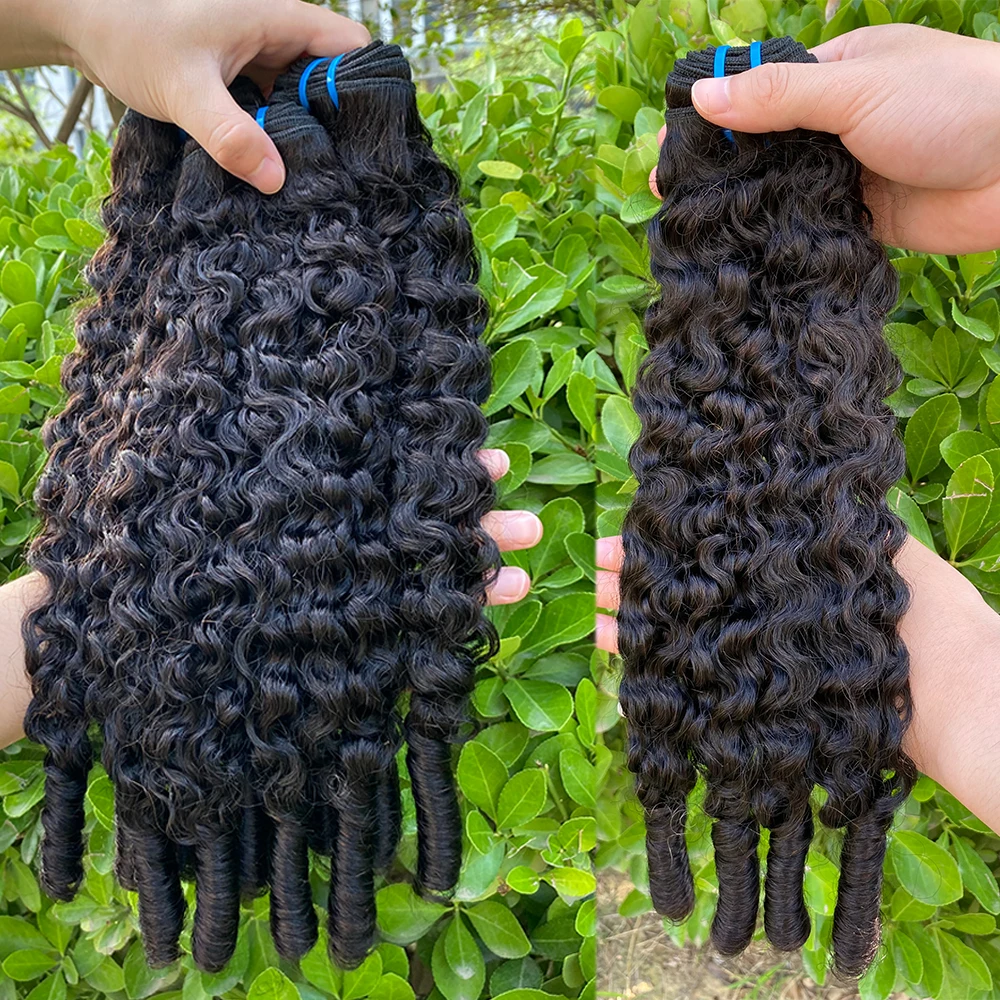Burmese Curly Bundles 100% Human Hair Bundles Virgin Weave Human Hair Extensions Curly Ends 1/3/4 Pcs Natural Color