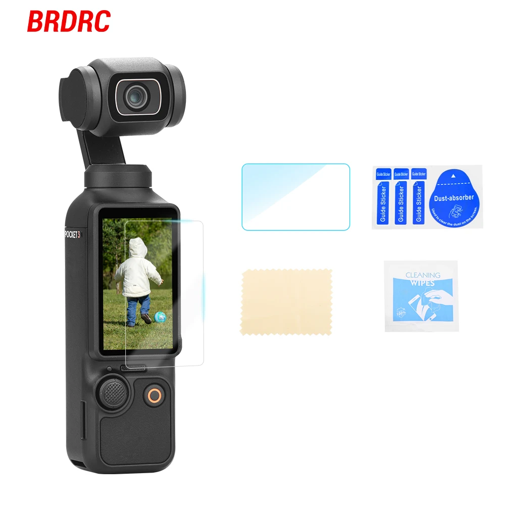 BRDRC Screen Protector Film for DJI Osmo Pocket 3 Screen HD High Sensitivity Protective Film Handheld Gimbal Camera Accessories