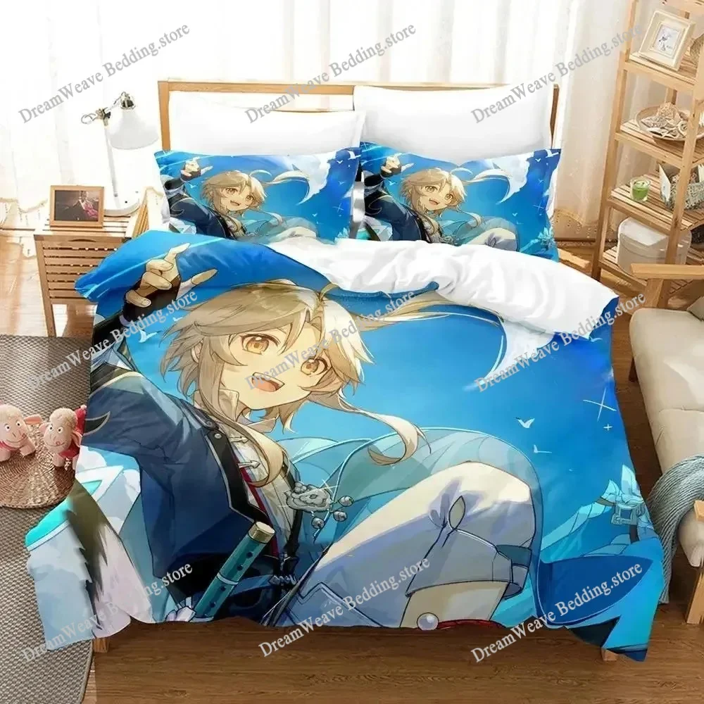 

New Honkai Star Rail Bedding Set Single Twin Full Queen King Size Bed Set Adult Kid Bedroom Duvet Cover Sets 3D Print Game Anime