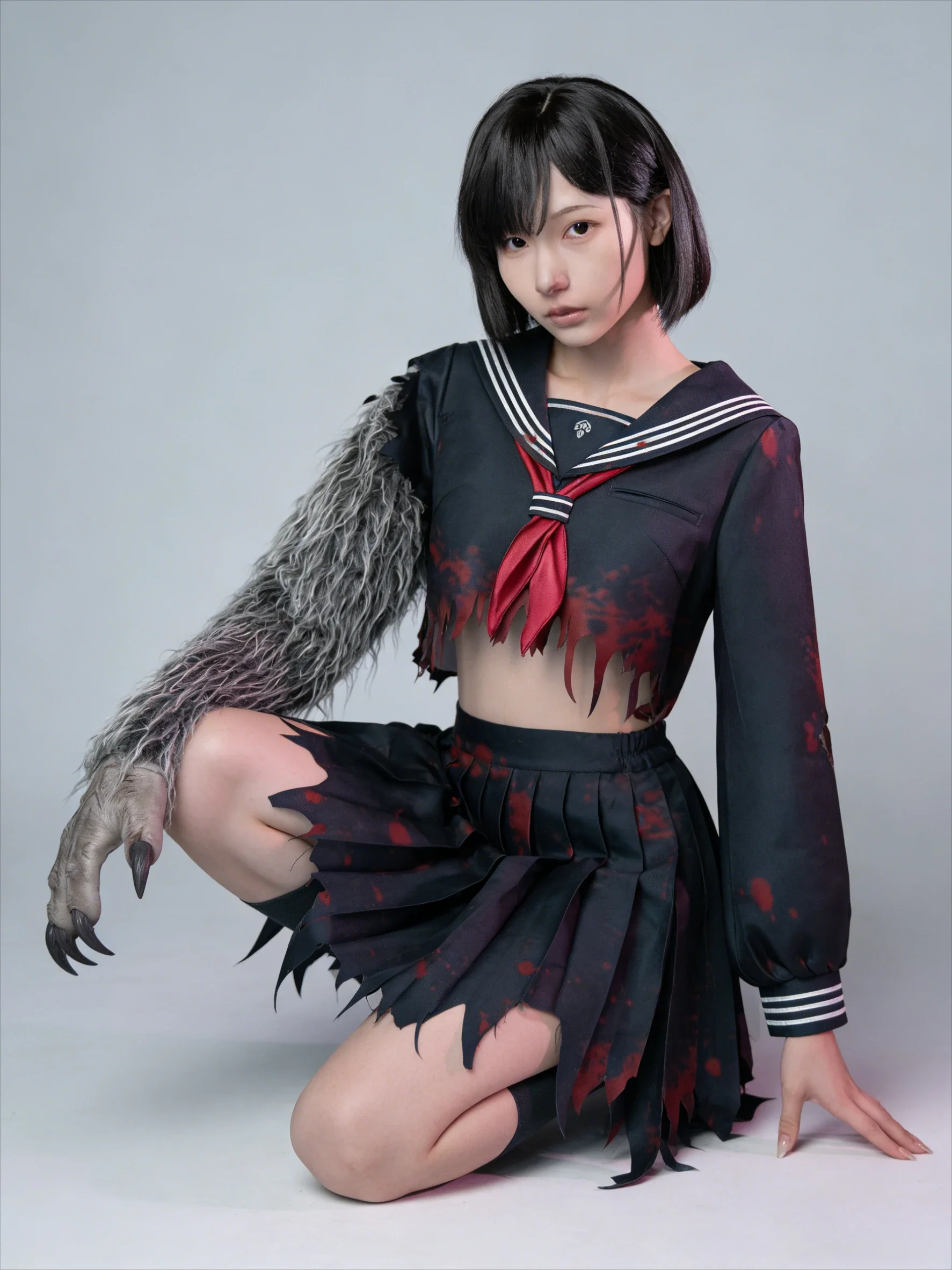 Shimizu Hinako Cosplay Costumes Wig Sailor School Uniform Game Silent Hill f Halloween Carnival Party Christmas Outfits Women - view 5