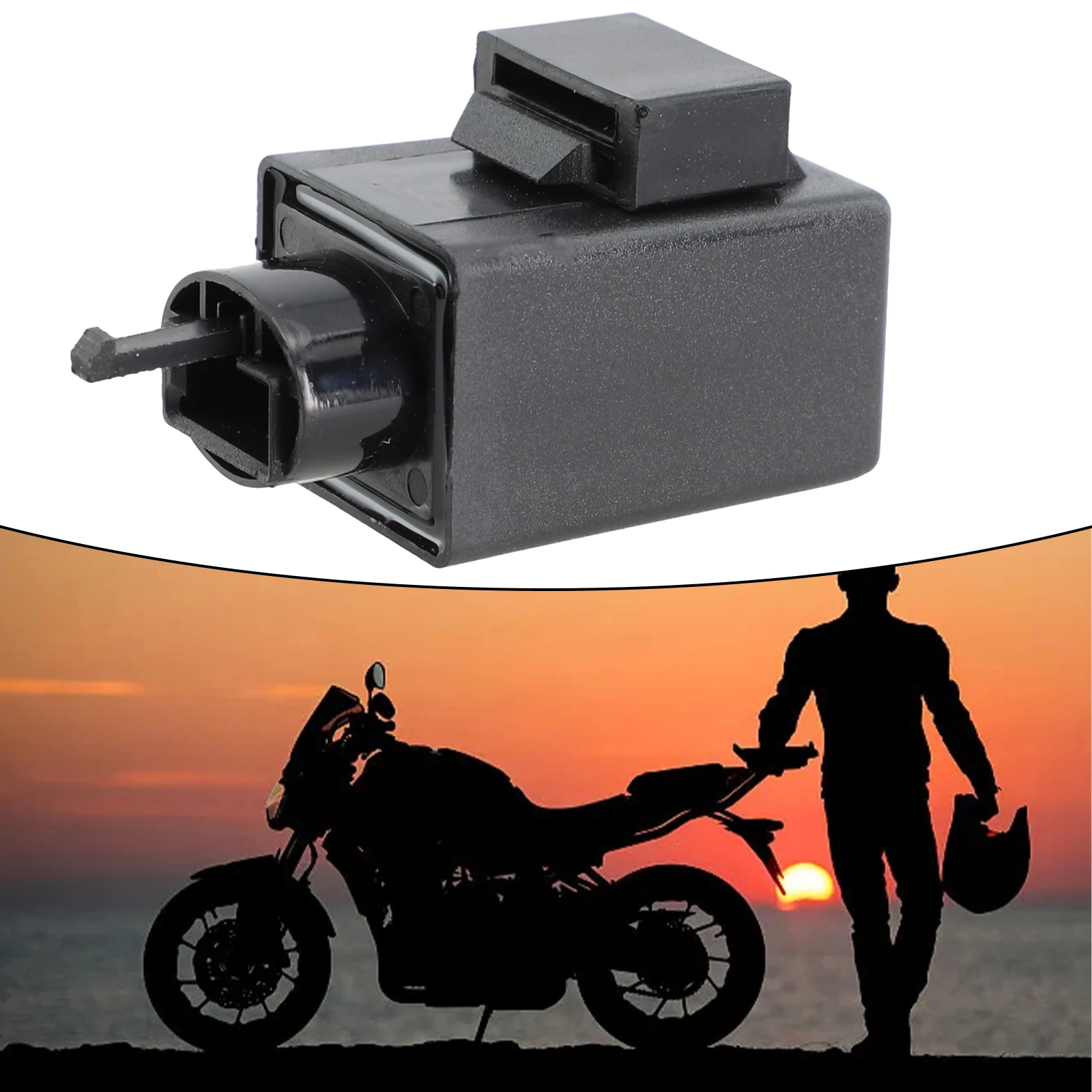 

2Pin 12VDC Motorcycle LED Flasher Relay Electronic Blinker Turn Signal Switch Light Flasher High Strength Material Wear Parts