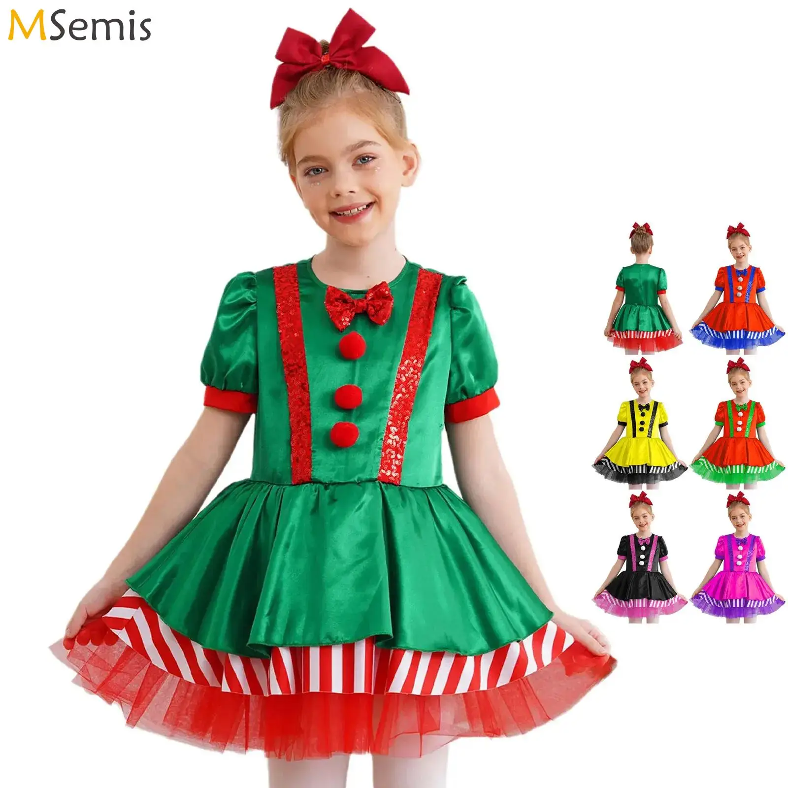 

Балетное платье-пачка для девочек, костюм конфетного цвета, Полосатое платье с блестками, для рождества, яркого рисунка, для катания на коньках, Одежда для танцев