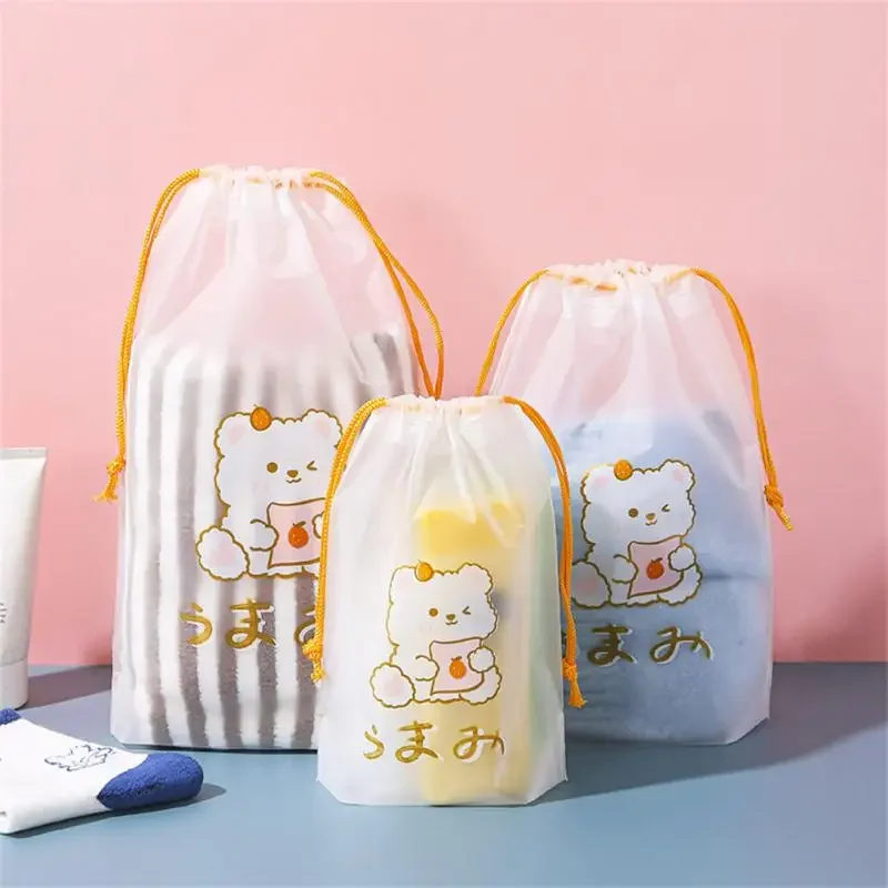 Useful Storage Bag Portable Cartoon Bundle Mouth Storage Bag Cosmetics Classified Shoe-Bags Travel Sub-packing Waterproof-Bag