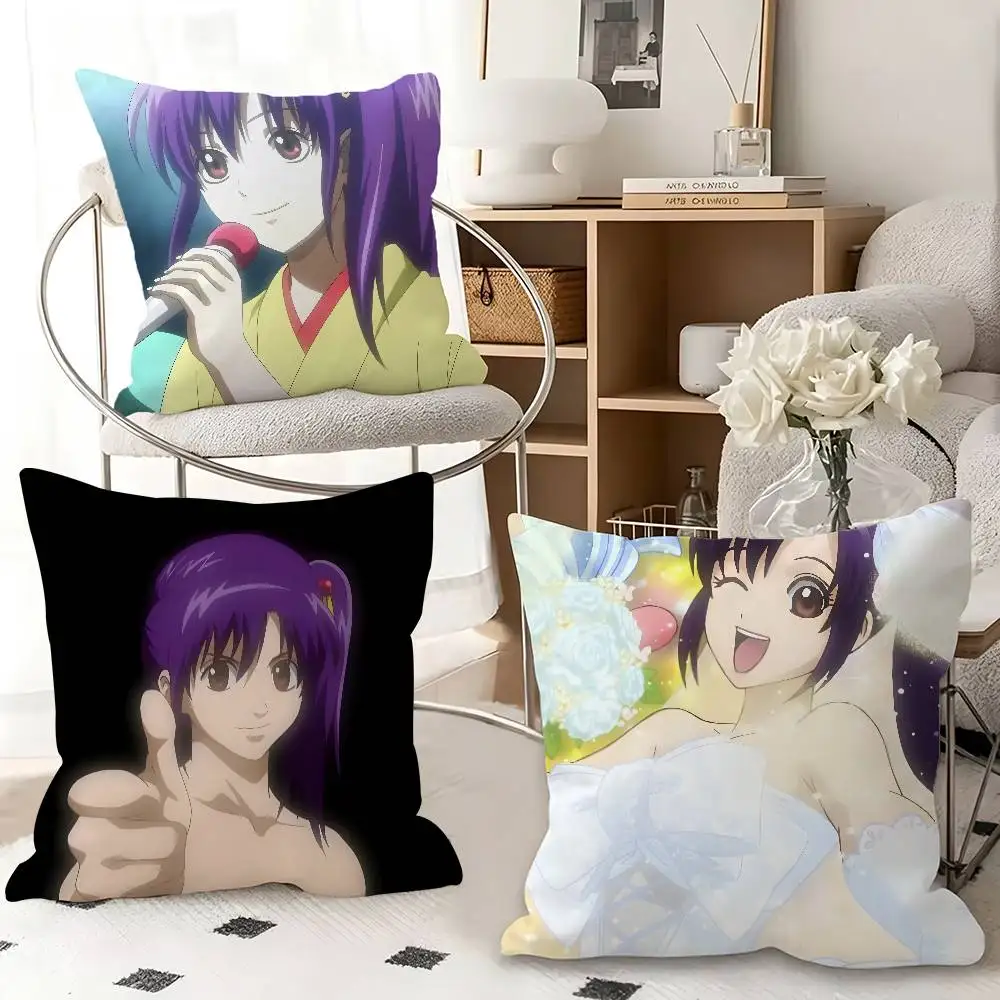 1pc Tsuu Terakado Gintama Pillow Case Fashion Square Pillowcase Bedroom Sofa Room Ins Decoration Leisure