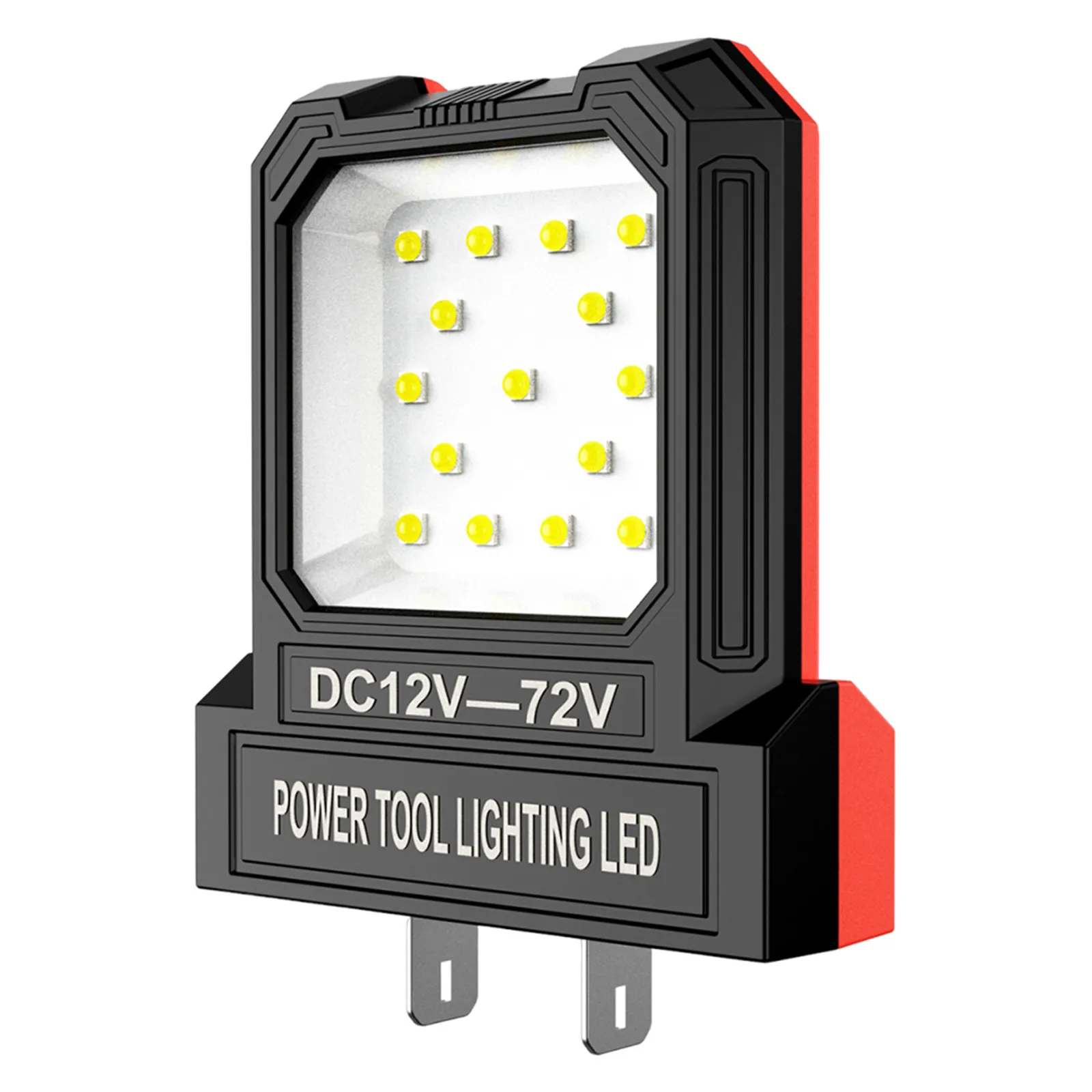 12V-72V LED Super Bright Spotlight with 2 Modes Lighting No Battery Camping Lantern 550LM for Garage Car Repair Camping Fishing