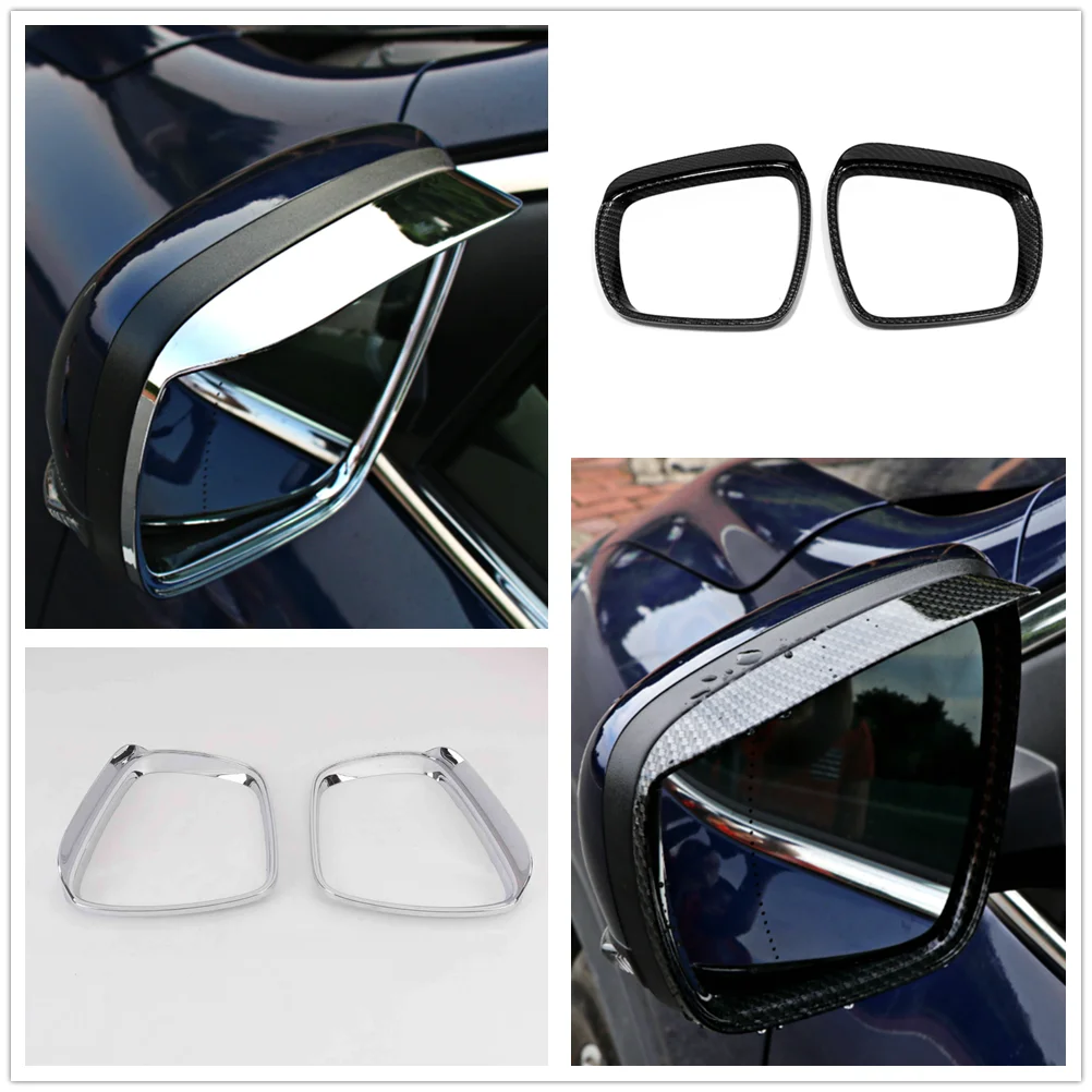 

For Renault Kadjar 2016 2017 2018 ABS Chrome Exterior Accessories Side Rearview Mirror Cap Decor Cover Kit Trim