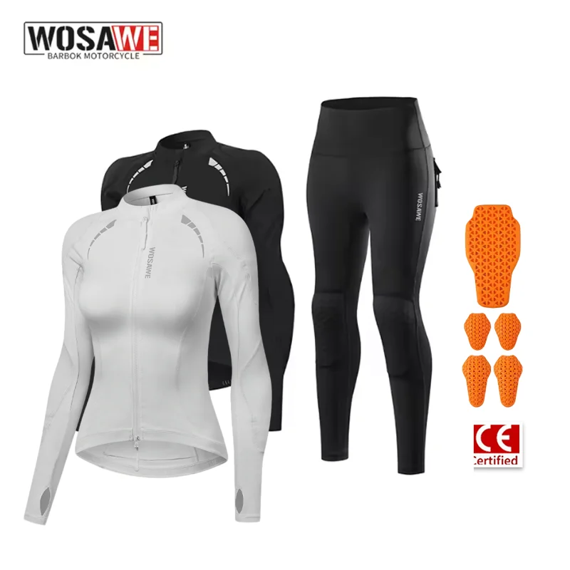 

WOSAWE Warm Motorcycle Jacket Autumn Winter Women Girl Motocross Body Gear Casual Street Riding Shirts Downhill Bike Coat