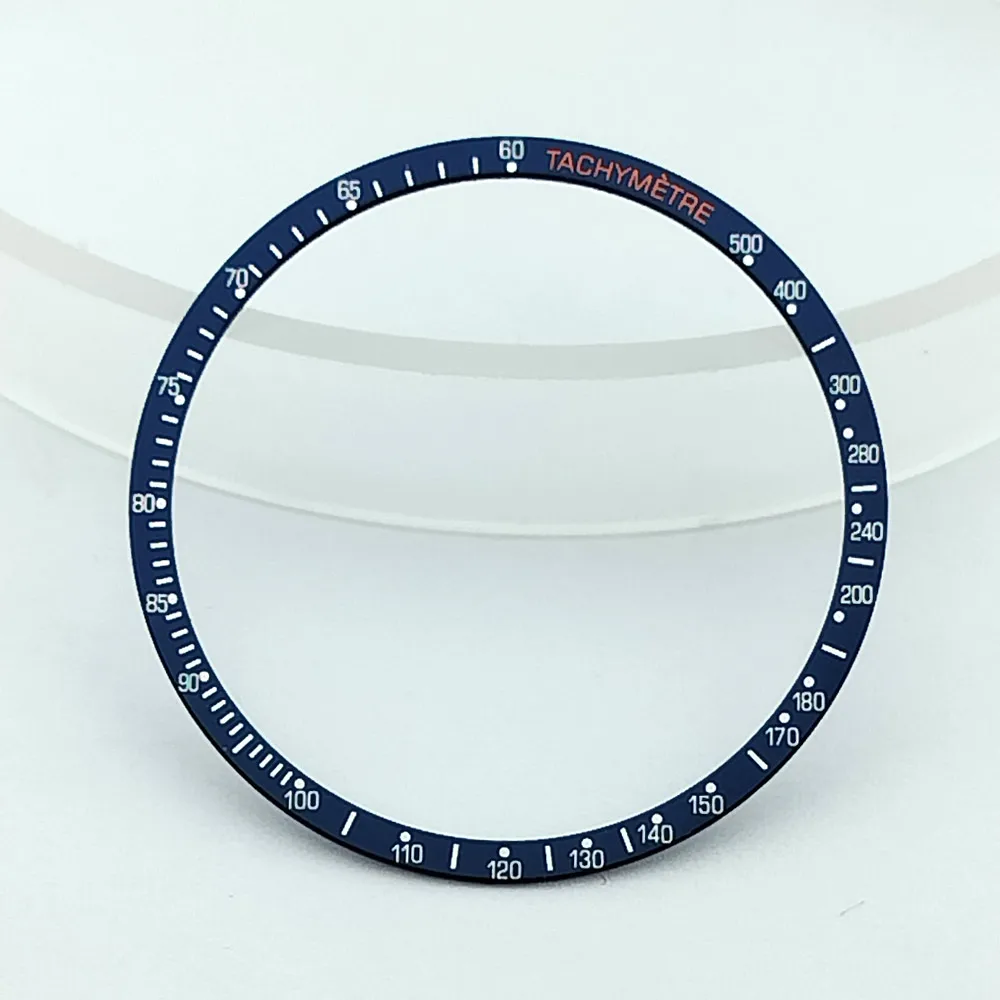 Flache Aluminium-Lünette, Außendurchmesser 34,2 mm, Innendurchmesser 38,5 mm, Uhrenlünette, Ersatzteile für Uhren – Detail 4