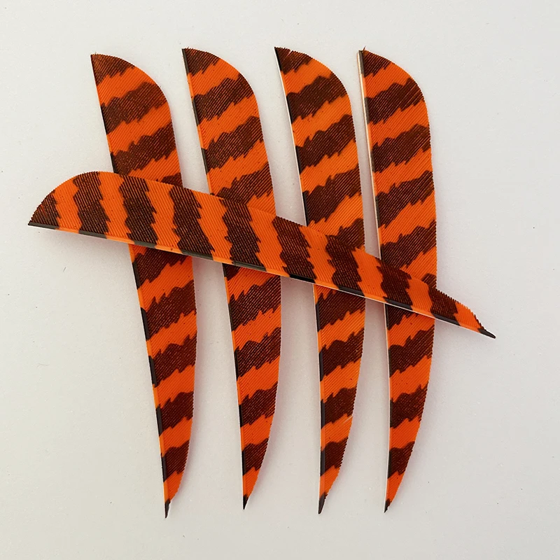 50 Pcs 4 inch Archery Carbon Arrow Fletching Turkey Feather Right Wing for Bow Arrow Feathers Vanes