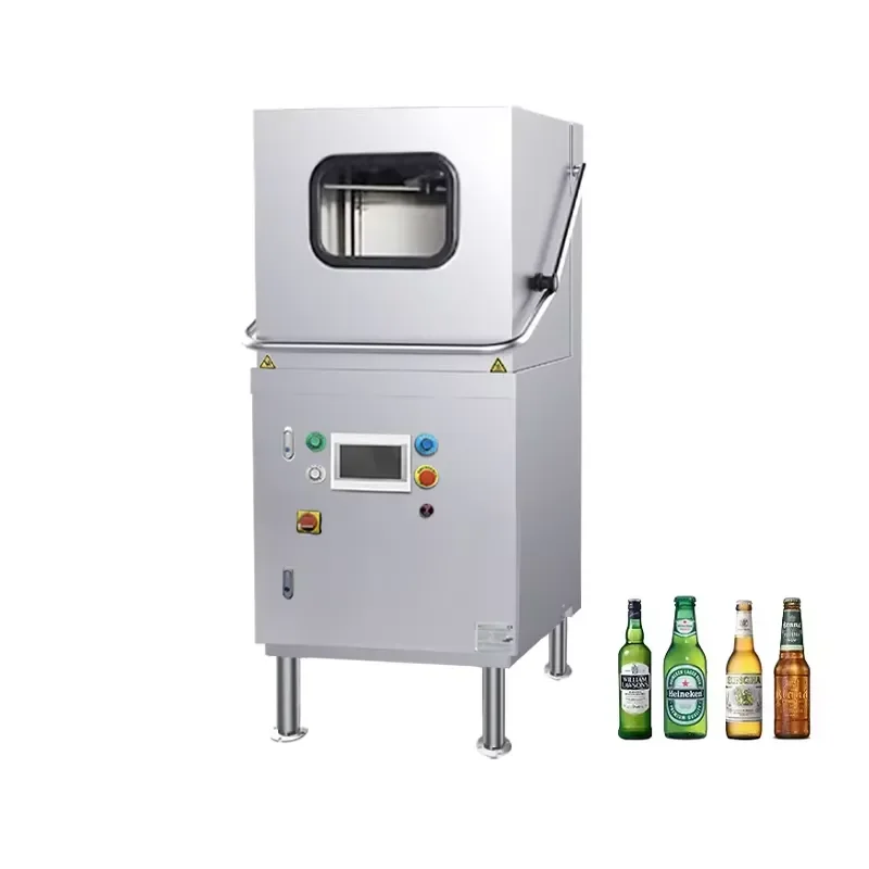 220v/50hz Commercial Bottle Dishwasher Cleaner Machine Hood Type Customizable Induction Bottle Washer Machine for Restaurant