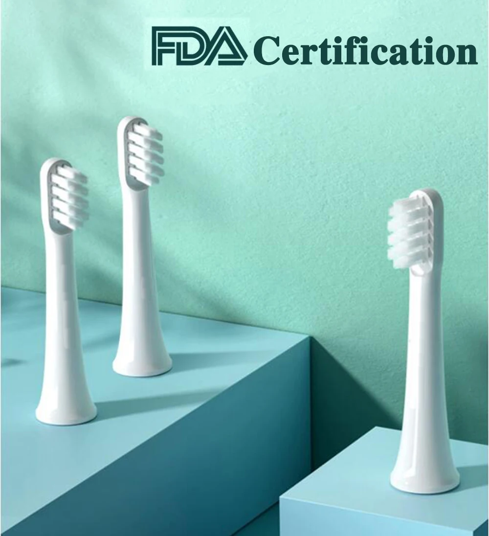 12 قطعة رؤوس فرشاة الاستبدال لشاومي Mijia T100 سونيك رأس حامل لفرشاة الأسنان الكهربائية فوهات شعيرات ناعمة