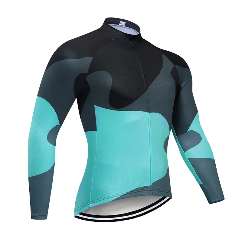 2024 Autumn New Speckle Ink Long Sleeve Cycling Jersey MTB Bike Clothes Cycling Clothing Bicycle Sportwear Maillot Ropa Ciclismo