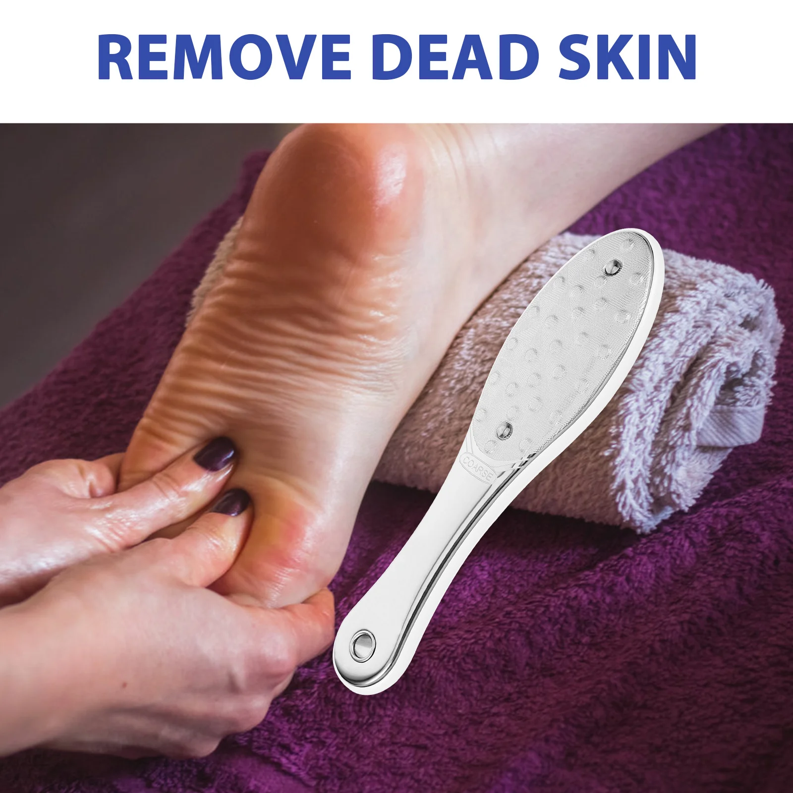 

Foot File Callus Remover Reliable Material Foot Scraper for Hard Skin Removal Soft Smooth Feet Pedicure Tool Hard Skin Remover