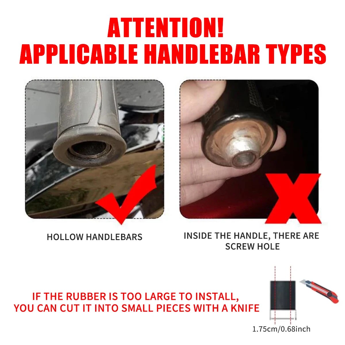 2pcs Motorcycle Handle Bar Ends Plug Grips Handlebar Plug Caps Slider Motor Bike for Honda Yamaha KTM Dirt Bike Accessories image 2
