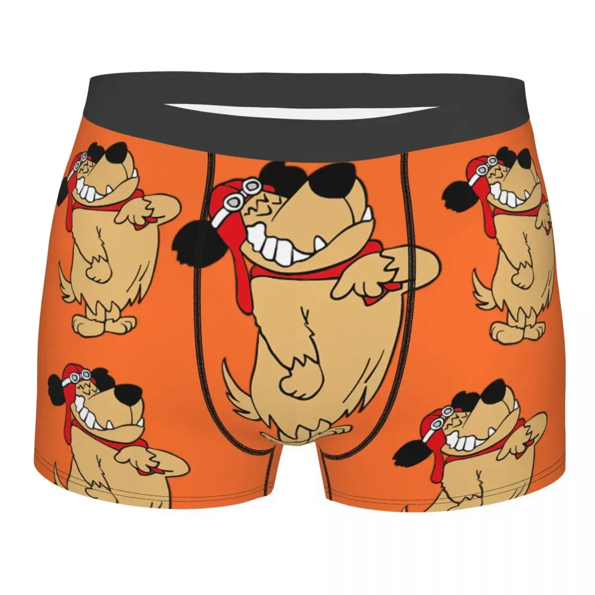 Cartoon Laughing Laugh Dog Muttley Man's Boxer Briefs Underpants Muttley Highly Breathable High Quality Gift Idea