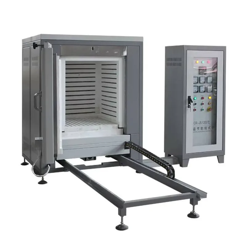 1200 C Shuttle Industry Pottery Ceramic Electric Kiln Heat Treatment Furnace Customized