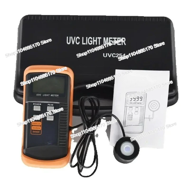 

Light Meter UVC254 Narrow-band Spectrum 248nm-262nm UV Meter Measurement of UV Radiation Intensity Detector Radiometer