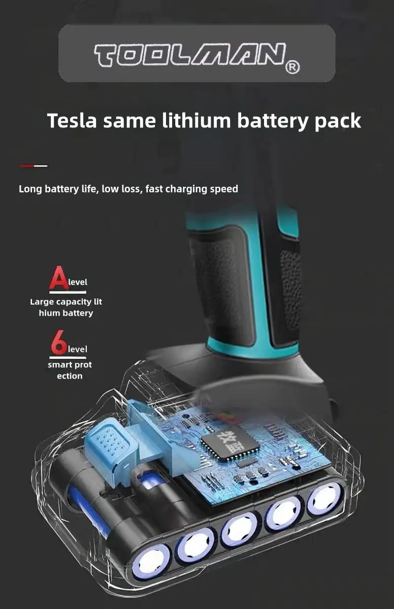 400W 21V 무선 임팩트 드릴 파워툴 세트 공장 직판 전동 공구 세트 파워툴 세트 무선 드릴