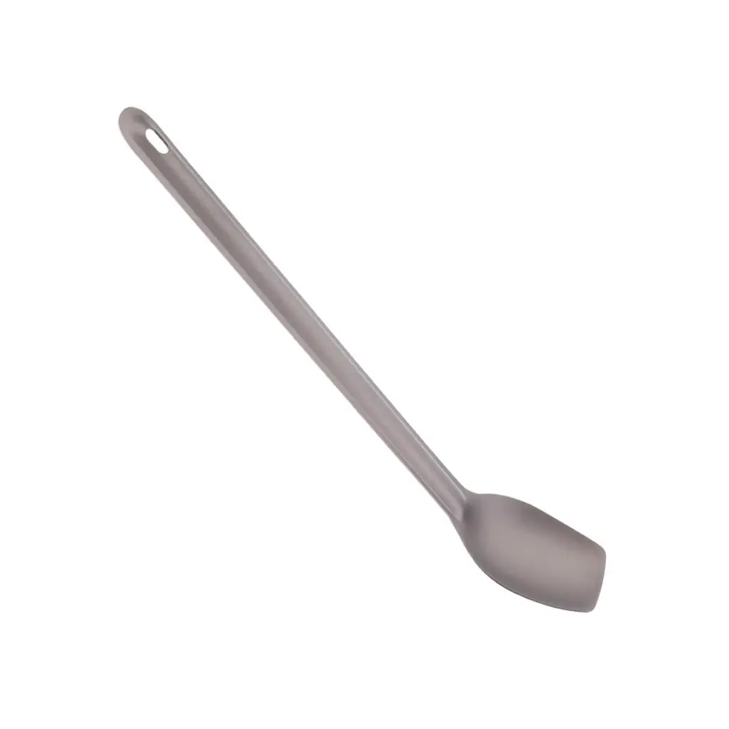 Ultralight Titanium Long Handle Spoon Outdoor Camping Tableware Pouch Accessories