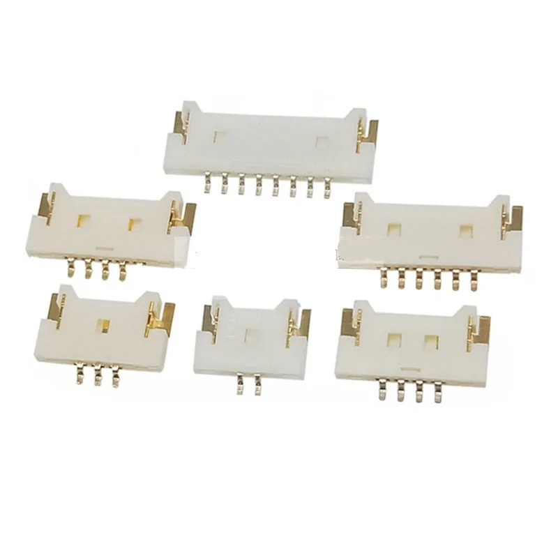 10PCS MX1.25mm Pitch Gold Plated Ultra-thin 51146 1.25 Lying Stick 2/3/4/5/6/8P Horizontal Patch Holder