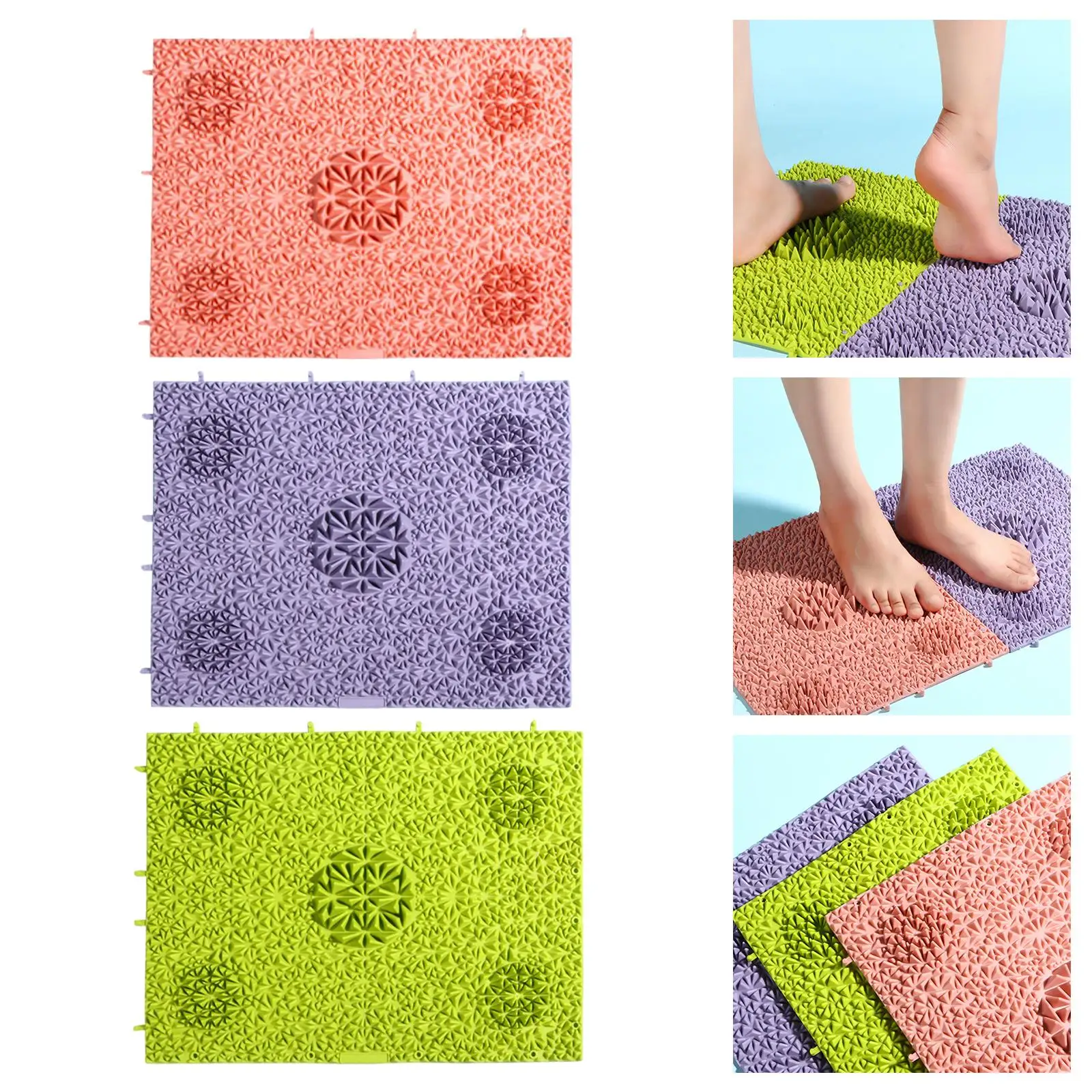 Foot Massage Pad Toe Plate Acupressure Mat for Relax Body Outdoor Game