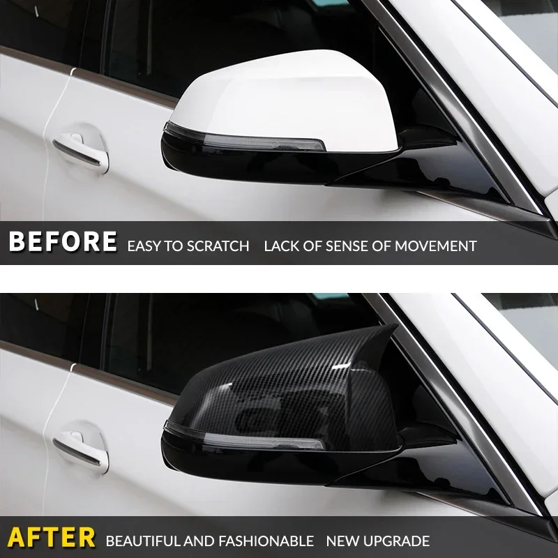 Fit For Bmw 5 Series F10 F11 F18 LCI 2014-2017 Rearview Mirror Cover Wing Side Rear view Mirror Cap Car Tuning Accessories