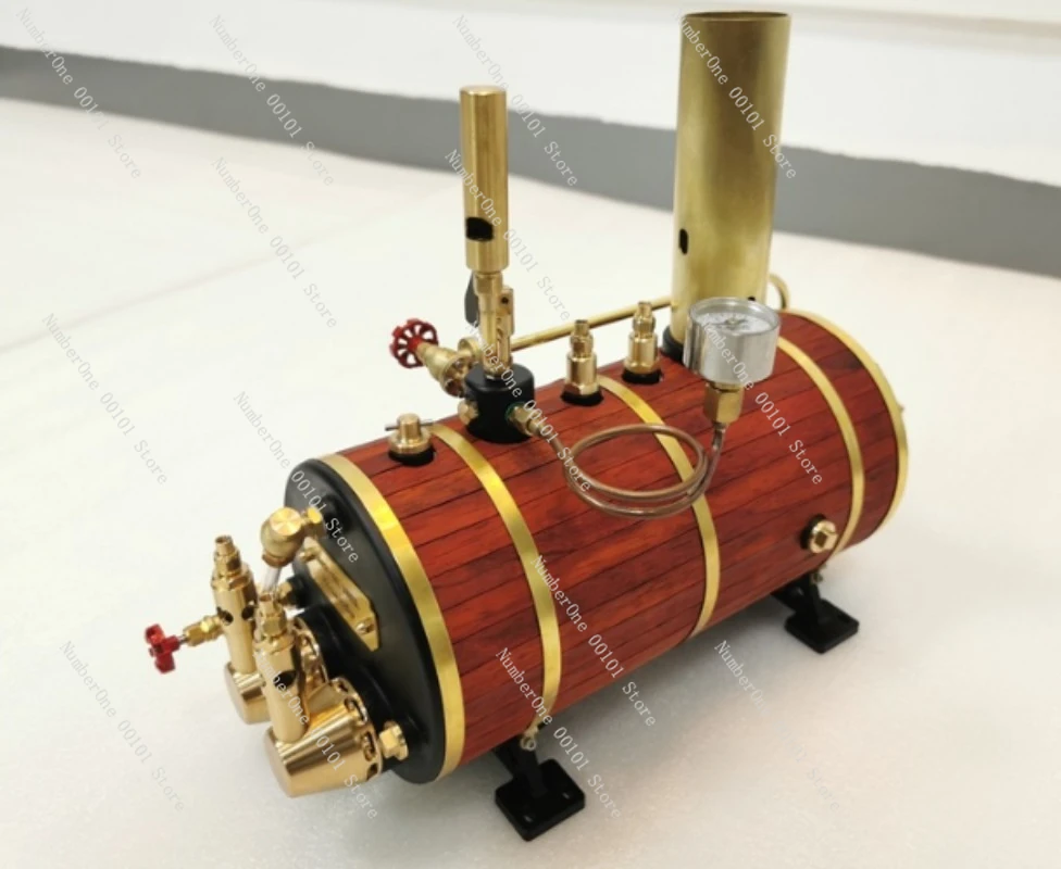 Mini Steam Engine Model with Boiler, Marine Educational Toy for Physics Science Experiment, DIY Kit