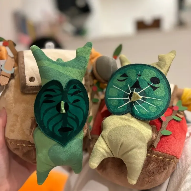 sanei-original-legend-of-z-elda-tears-of-the-kingdom-korok-plush-doll-backpack-hestu's-gift-travel-toy-for-fans-collection