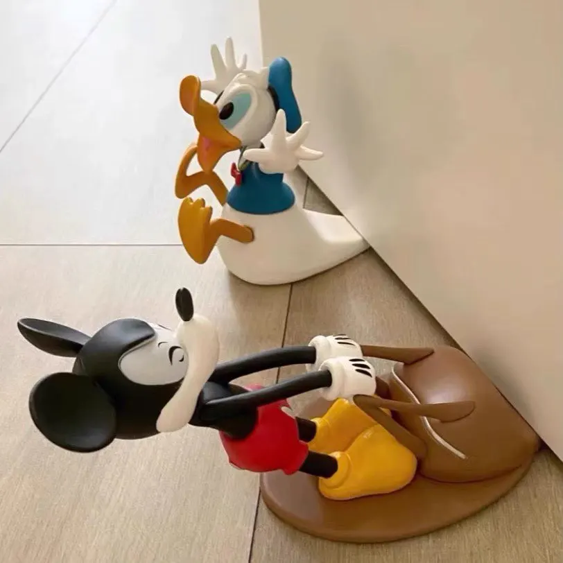 

Mickey & Donald Creative Door Stopper - Cute Safe Home Use Anti-Pinch Hand Door Holder Display