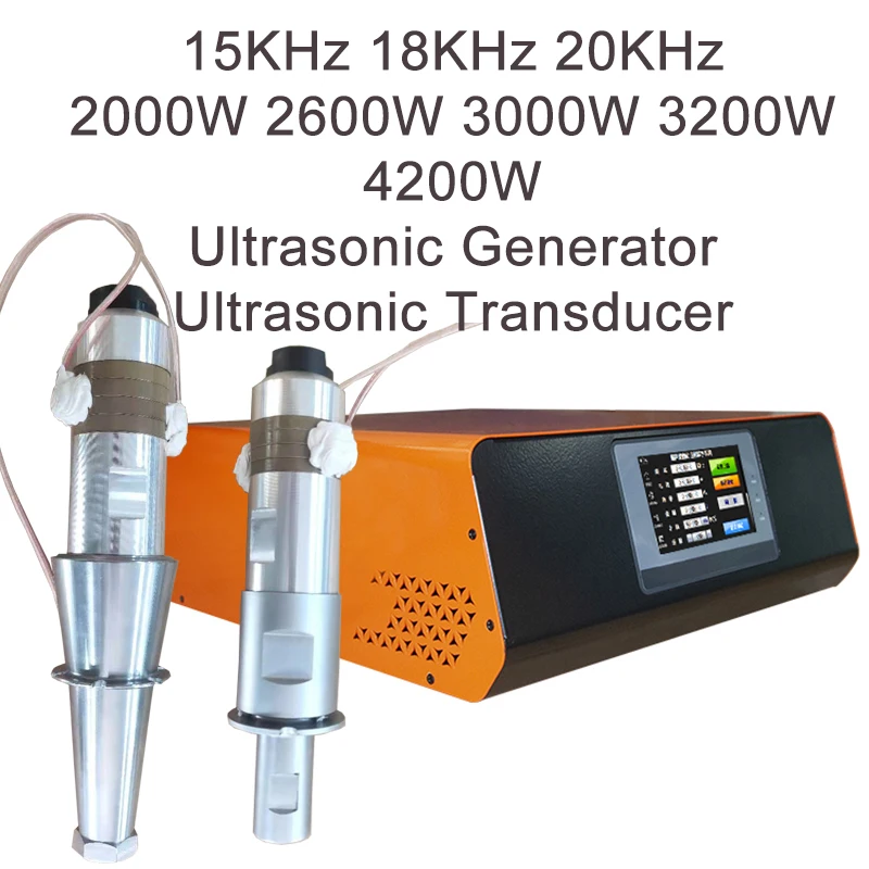 15KHz 18KHz 20KHz 2000W/2600W/3200W/4200W Ultrasonic Generator Power Transducer for Plastic Welding Cutting Shake Down 20K 15K