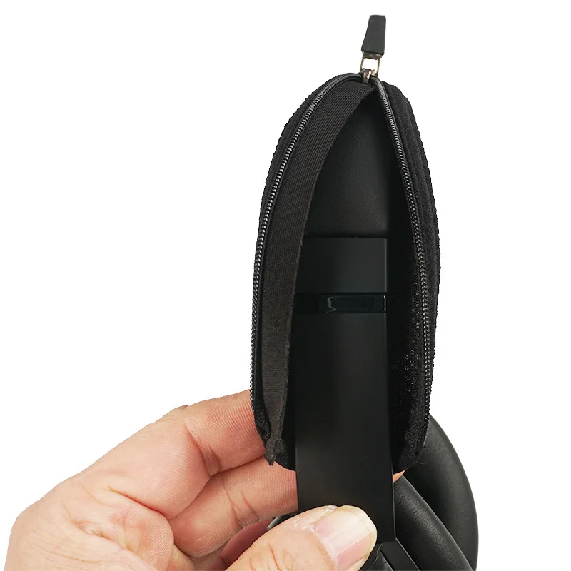 Headphone Head Beam Cover for BOSE QC Ultra QC45 Headset Protective Case Headband Protector Sleeve Breathable Mesh Cloth Zipper