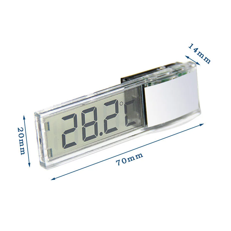 

20PCS Aquatic Aquarium Digital Display Wireless Thermometer Lk-50 Crystal Perspective Aquarium Electronic Thermometer 3d Naked
