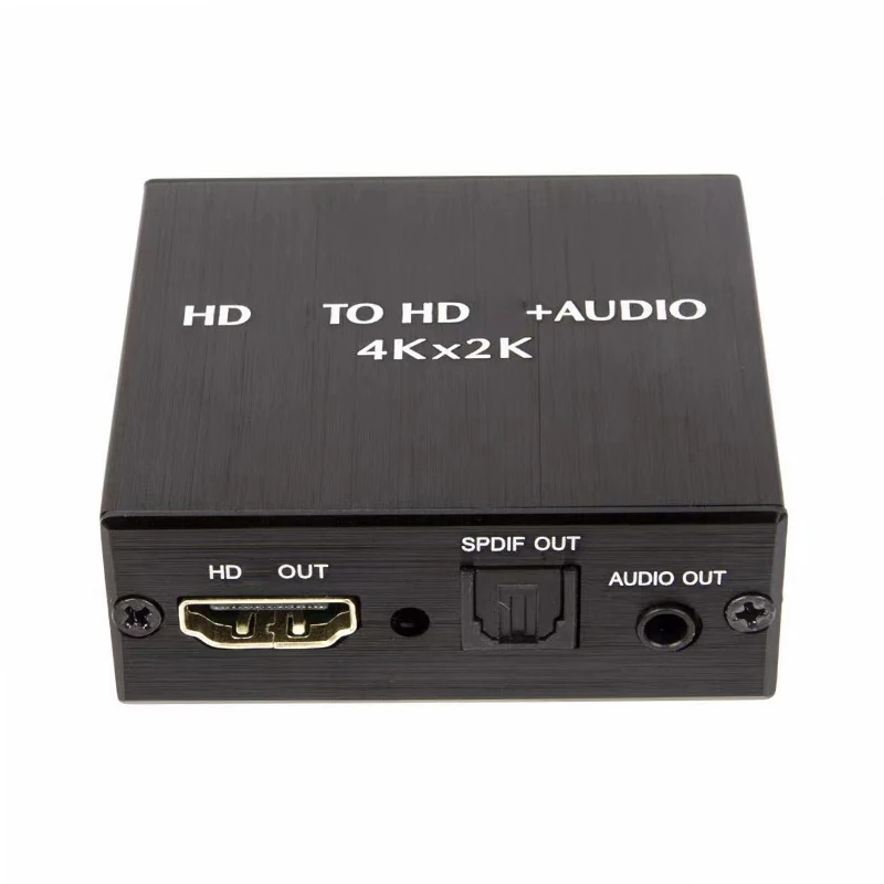 4K x 2K Video Audio Extractor HDMI-Compatible to 3.5MM Audio Converter SPDIF Optical TOSLINK Stereo Out Splitter Adapter