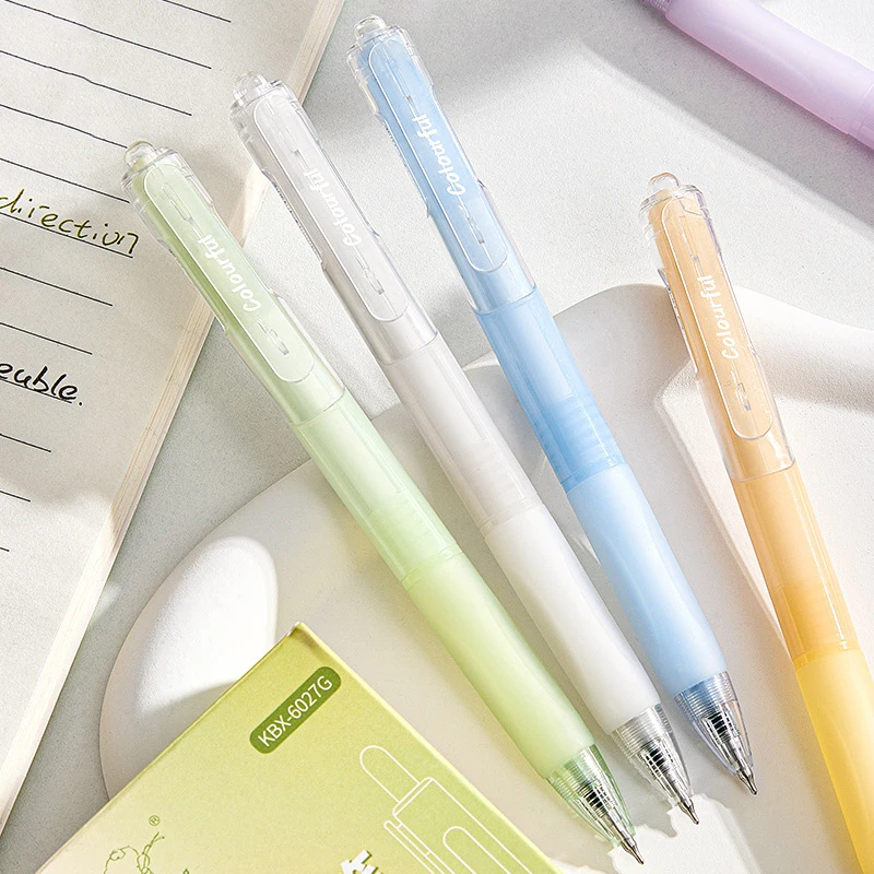 5 ชิ้น Simple Quick Drying กด Neutral ปากกาการเขียนปากกาเรียบแฟชั่นปากกาเจลอุปกรณ์สํานักงานเครื่องเขียนนักเรียนของขวัญ