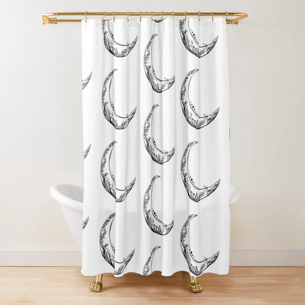 

Connected Moon Shower Curtain Bathtub For Bathrooms Anime Shower Modern Bathroom Accessories Curtain