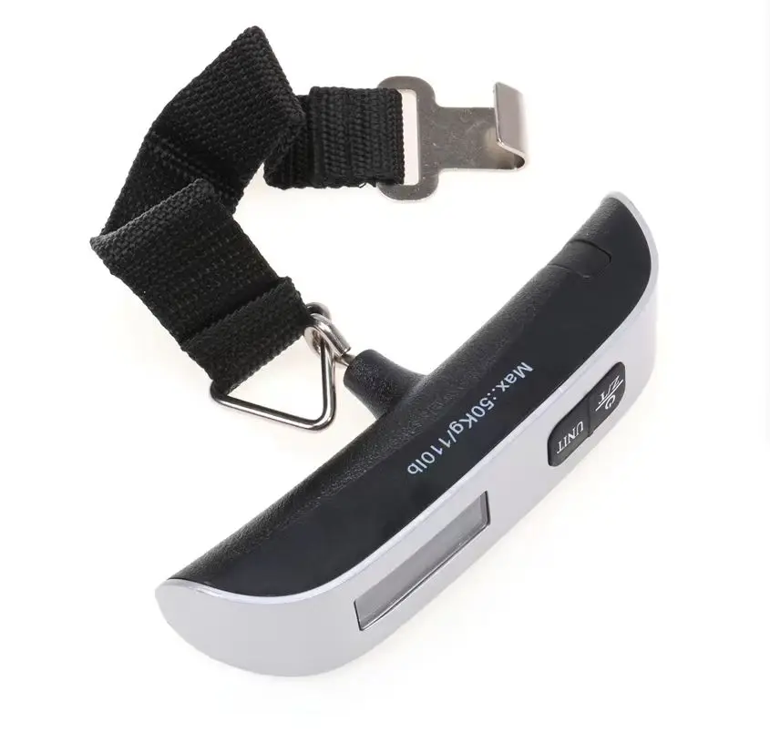 Digital LCD Display 110lb/50kg Electronic Luggage Hanging Suitcase Travel Weighs Baggage Bag Weight Balance Portable Scale Tool – Image 4
