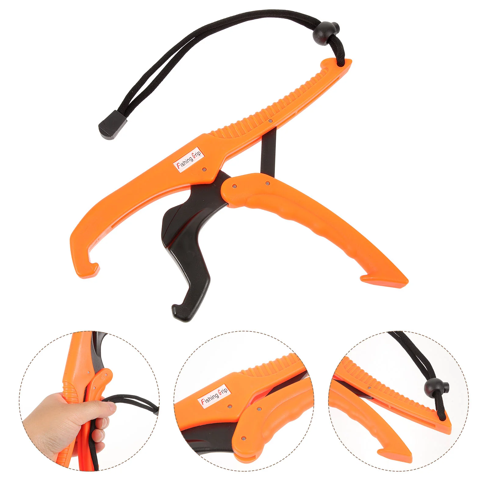 Fish Gripper with Scale Multifunctional Lure Pliers Clamp Fishing Grabber Clip Grippers