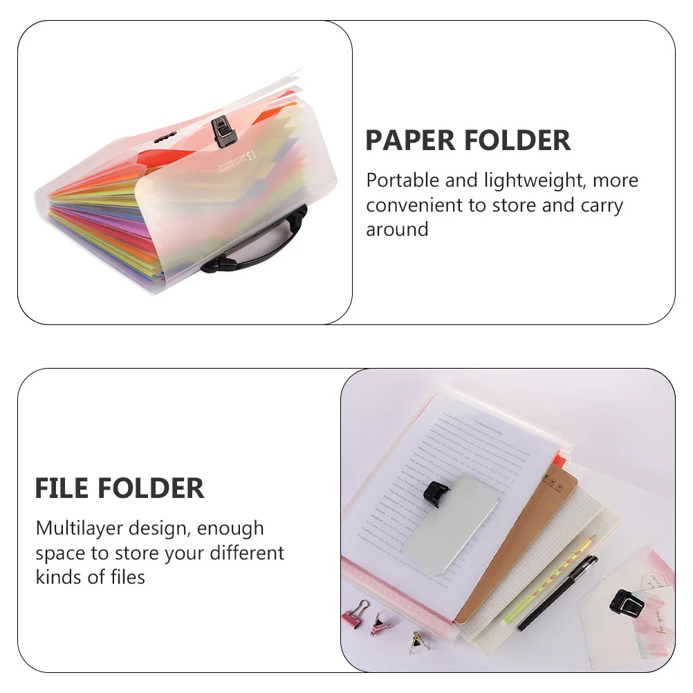 

A4 Expanding File Folder Multilayer Document Organizer For Paper Receipts Cards Vouchers Tickets Storage Office School