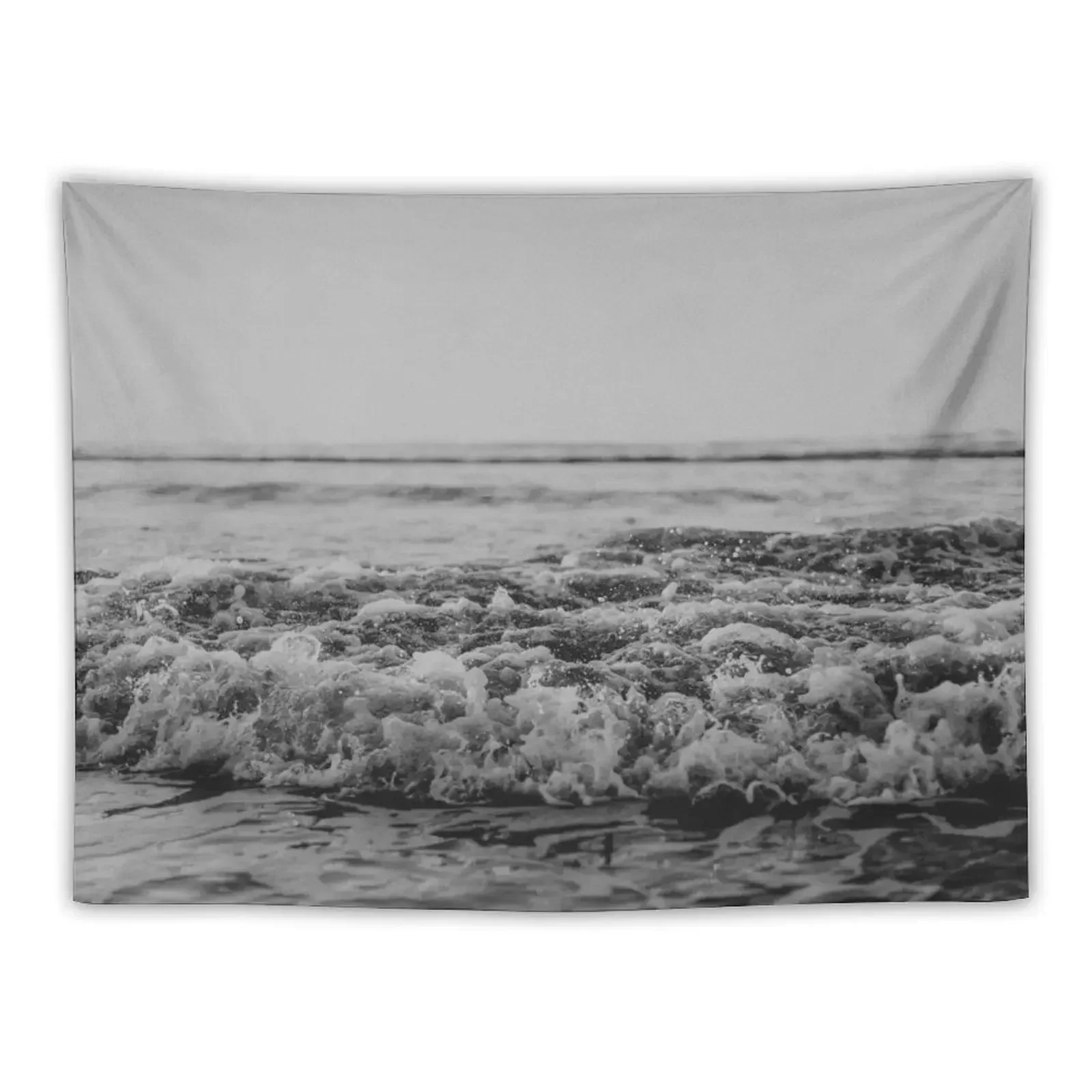 

Black and White Pacific Ocean Waves Tapestry Aesthetic Room Decors Home Decorations Tapestry