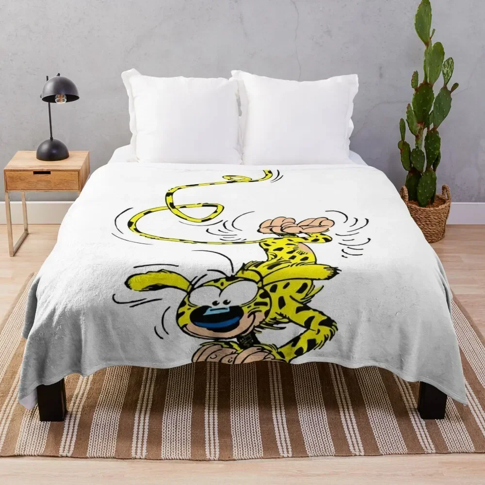 Marsupilami handstand Throw Blanket Softest Flannel Sleeping Bag Blankets