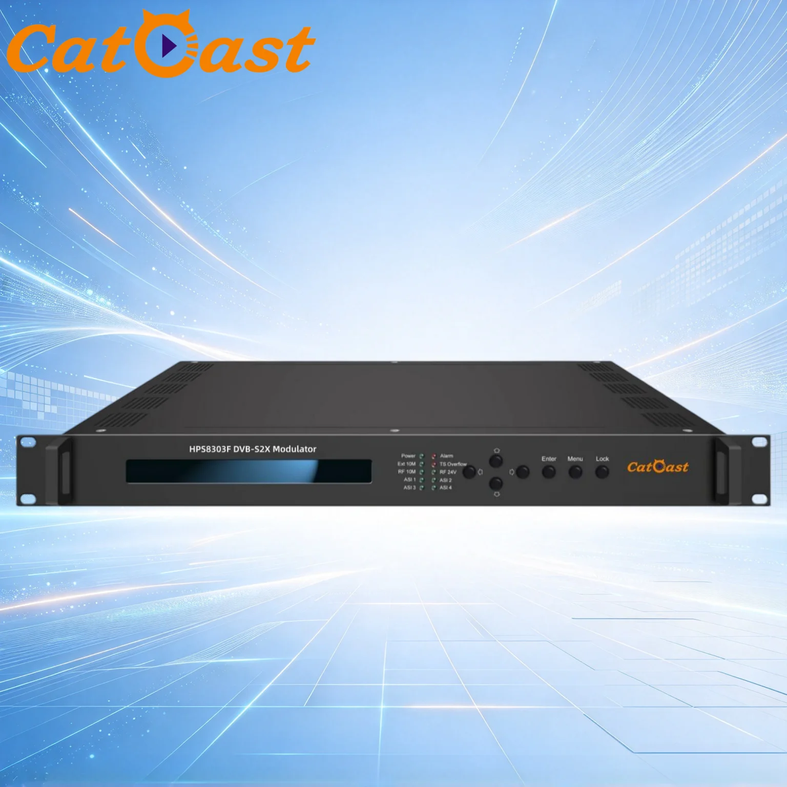 DVB-S2X Modulator with Biss Scrambling IP Input Converter Digital DVB-S/S2/S2X RF Output