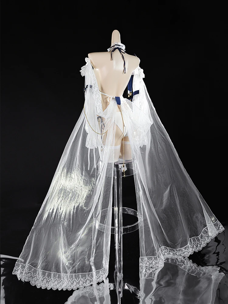 

Game HMS Beach Holiday Anchorage Swimsuit Fanart Anchorage White Lace Sexy Halloween Party Role Play Cosplay Costume 2026