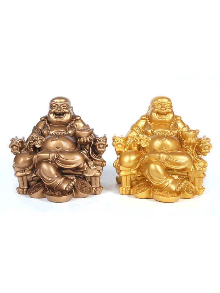 Maitreya buddha dekoration lächelnd buddha amitabha buddha lächelnder mund sitzt häufig auf drachen stuhl buddha home furnishin