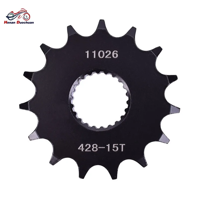 

For Yamaha Road XG250 Tricker 2005-2007 XT250 X Serrow XT250X 2008-2019 YBR250 2007-2011 428 15T XG250 Front Motorcycle Sprocket