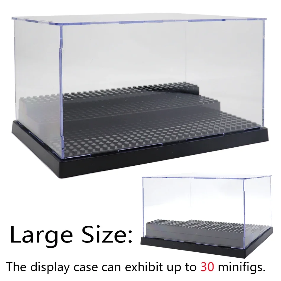 3 Steps Dustproof Acrylic Figures City Car Model Collection Display Box Building Block Storage Plexiglass Showcase Kid Toys