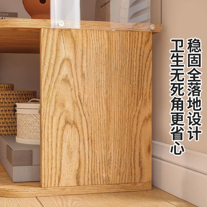 Trójkątna Akrylowa Półka Szafka Szafka Salon Sypialnia Narożna Szafka Ścienna Boczna Okno Wykusz Podłoga Szafka