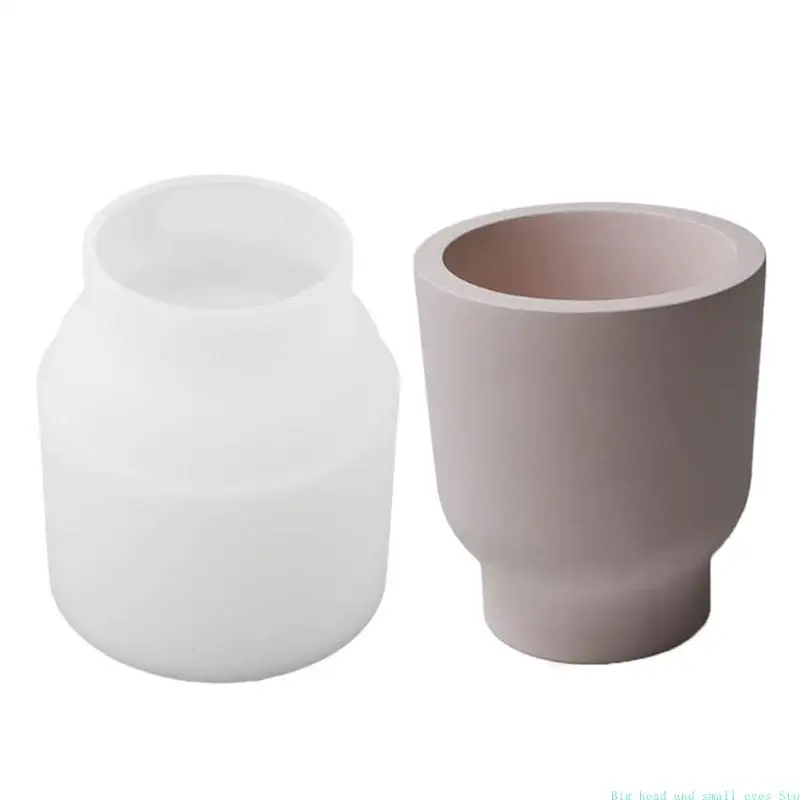 581C Tea Cup Shaped Silicone Mold Jar Silicone Molds for Making Pottery Pot Plaster