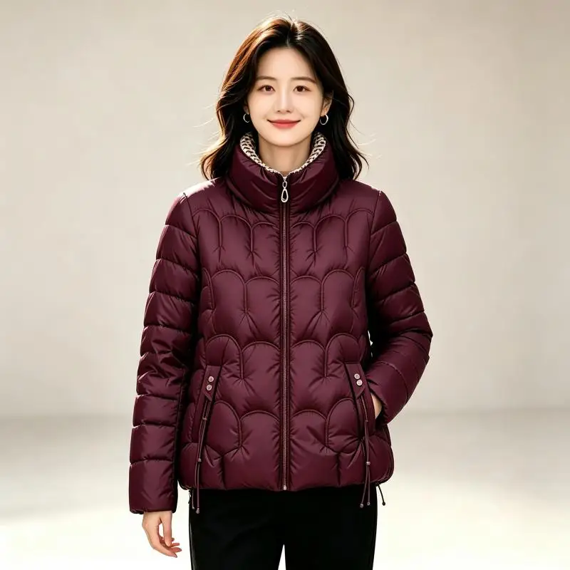 Fashion Women Puffer Jackets Down Cotton Jacket New Autumn Winter Warm Short Coat Female Parka