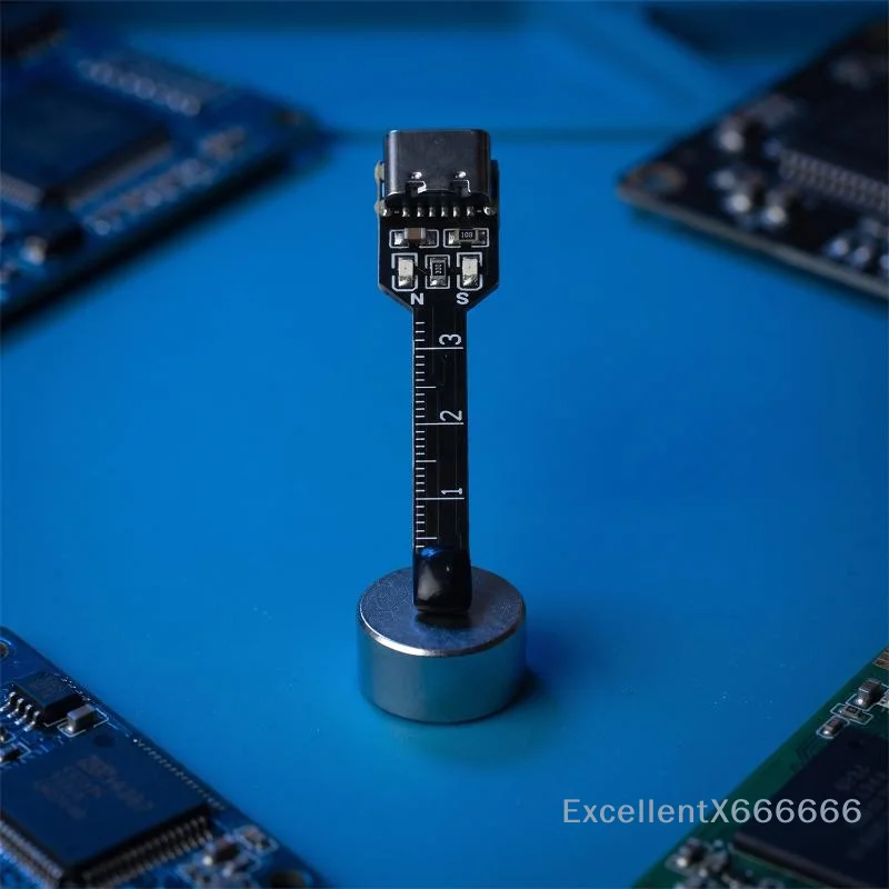 Lightweight 5V Hall Magnetic Pole Detector Module LED Indicator Magnet Polarity Tester for Electronic Hobbyists