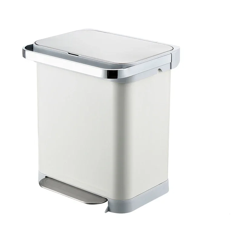 2022 Selling Metal Pedal Stainless Steel trash can Sorting trash cans poubelle  Environmentally friendly trash can polishing